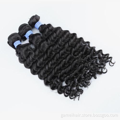 Single Donor Human Virgin Hair deep wave Extension GMHAIR Unprocessed Raw Cambodian Cuticle Aligned Virgin Hair Bundles